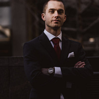 white collar crime man wearing black notched lapel suit jacket in focus photography