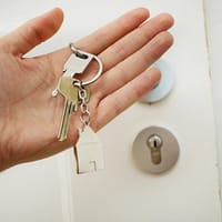 Smart Locks keys on hand