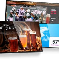 Social Media with Bar Digital Signage