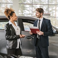 A Woman Buying a Car