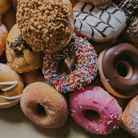 assorted flavor donuts