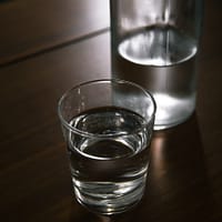 clear drinking glass