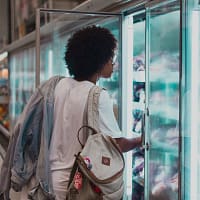 Man Opening Refrigerator