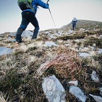 two person hiking