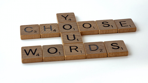 Choose your words tiles