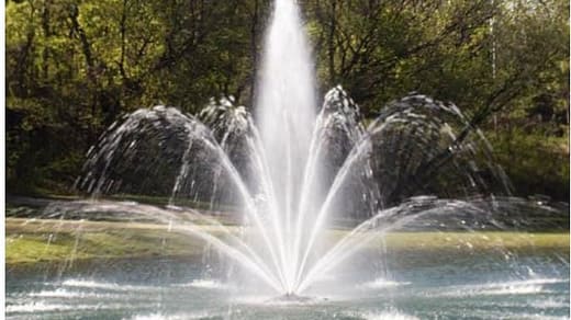 pond fountain