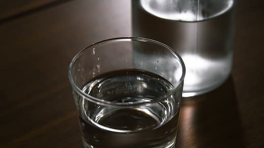 clear drinking glass